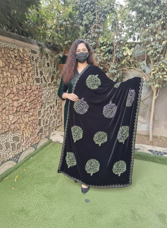 Premium Micro Velvet Shawl VS0018