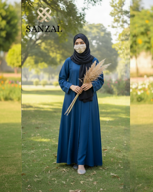 Zoom Crinkle Abaya A002