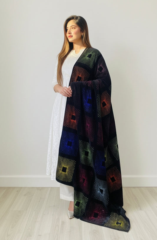 Premium Micro Velvet Shawl VS0016