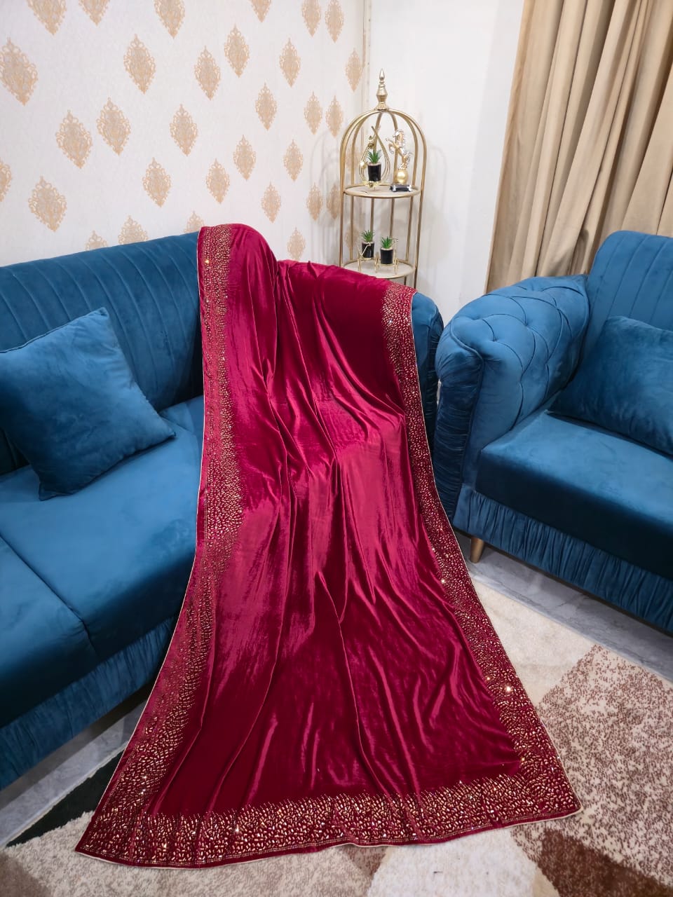 Premium Velvet Shawl VS005