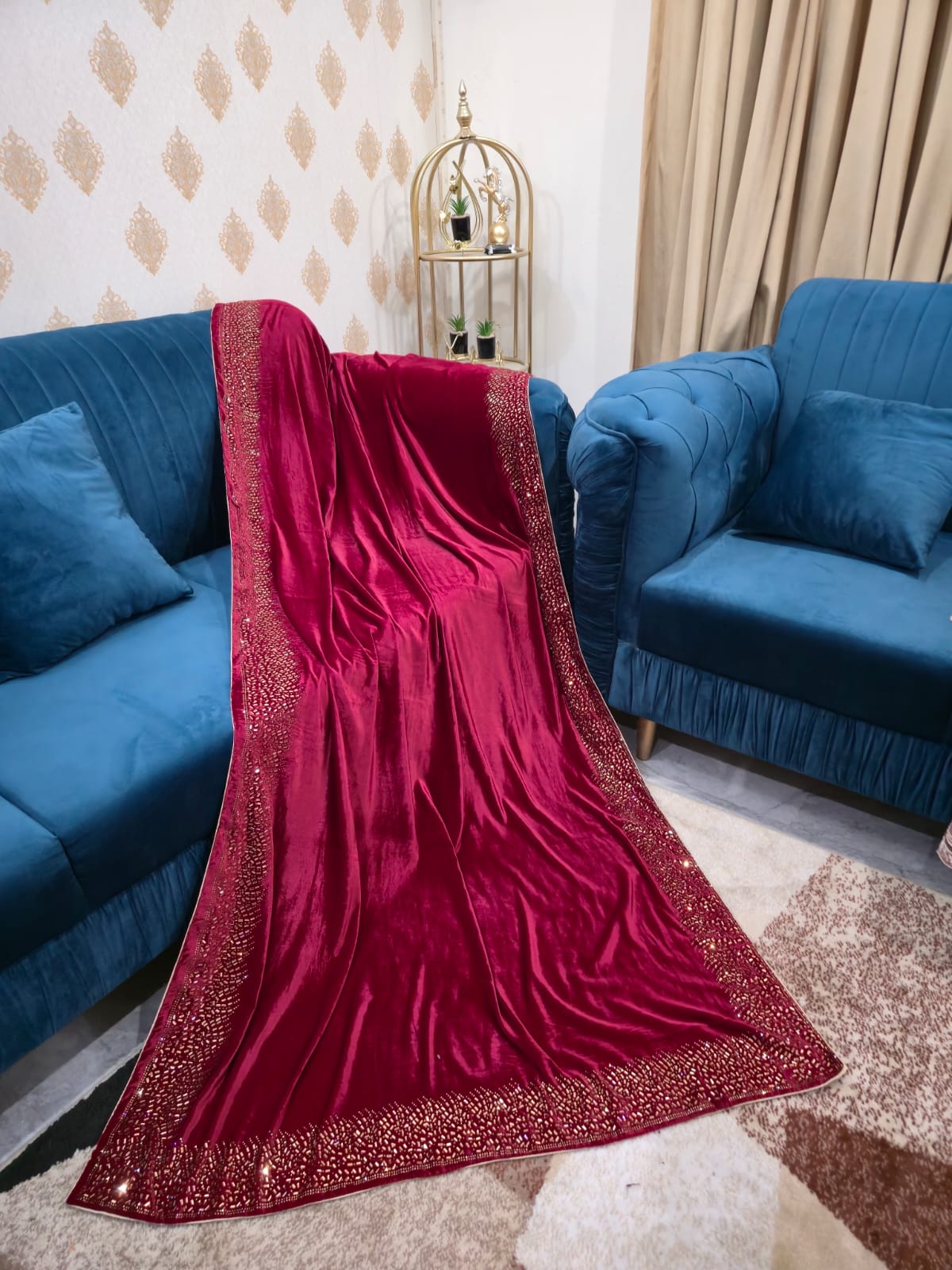 Premium Velvet Shawl VS005