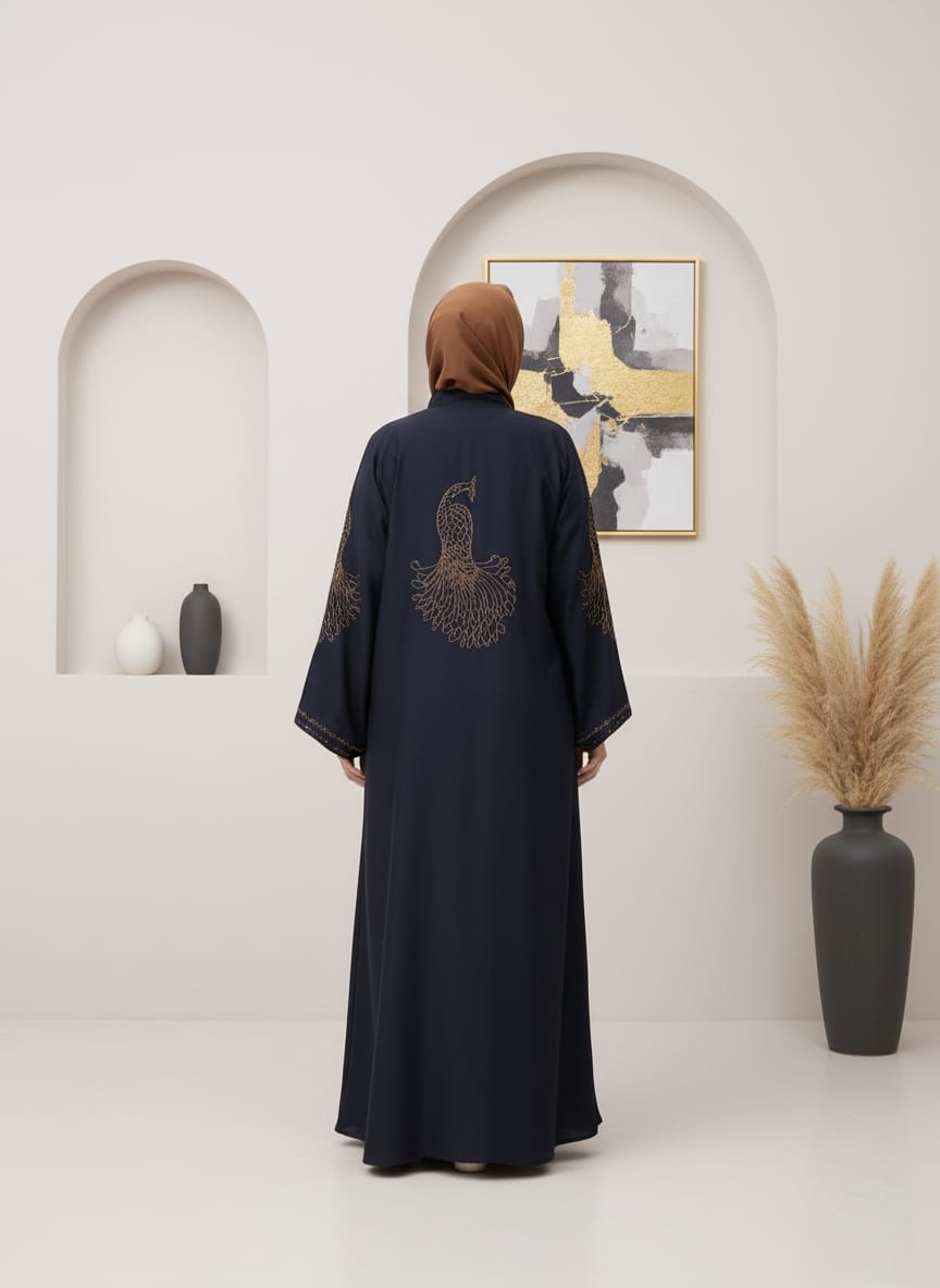 Black Abaya A006