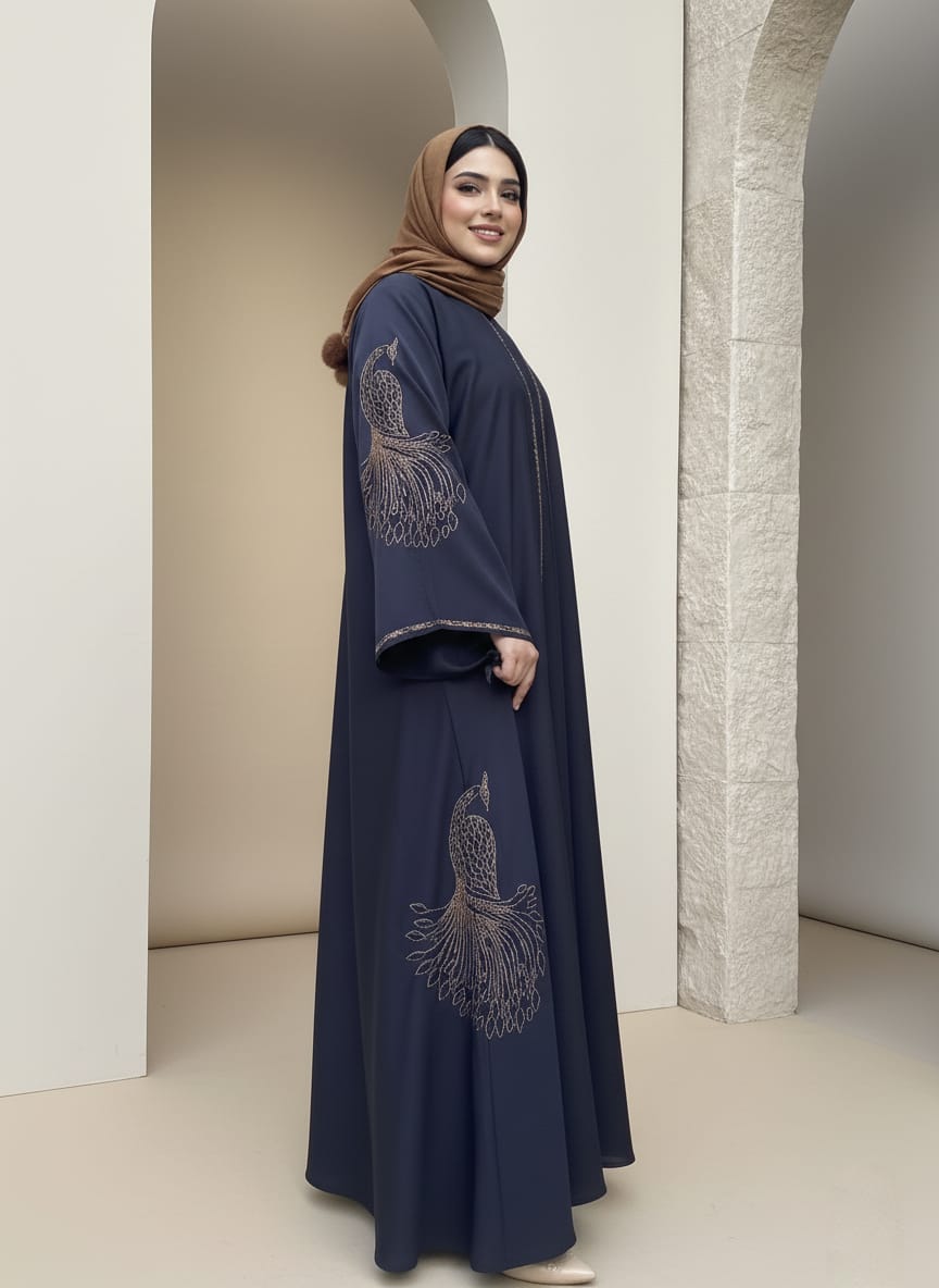 Black Abaya A006