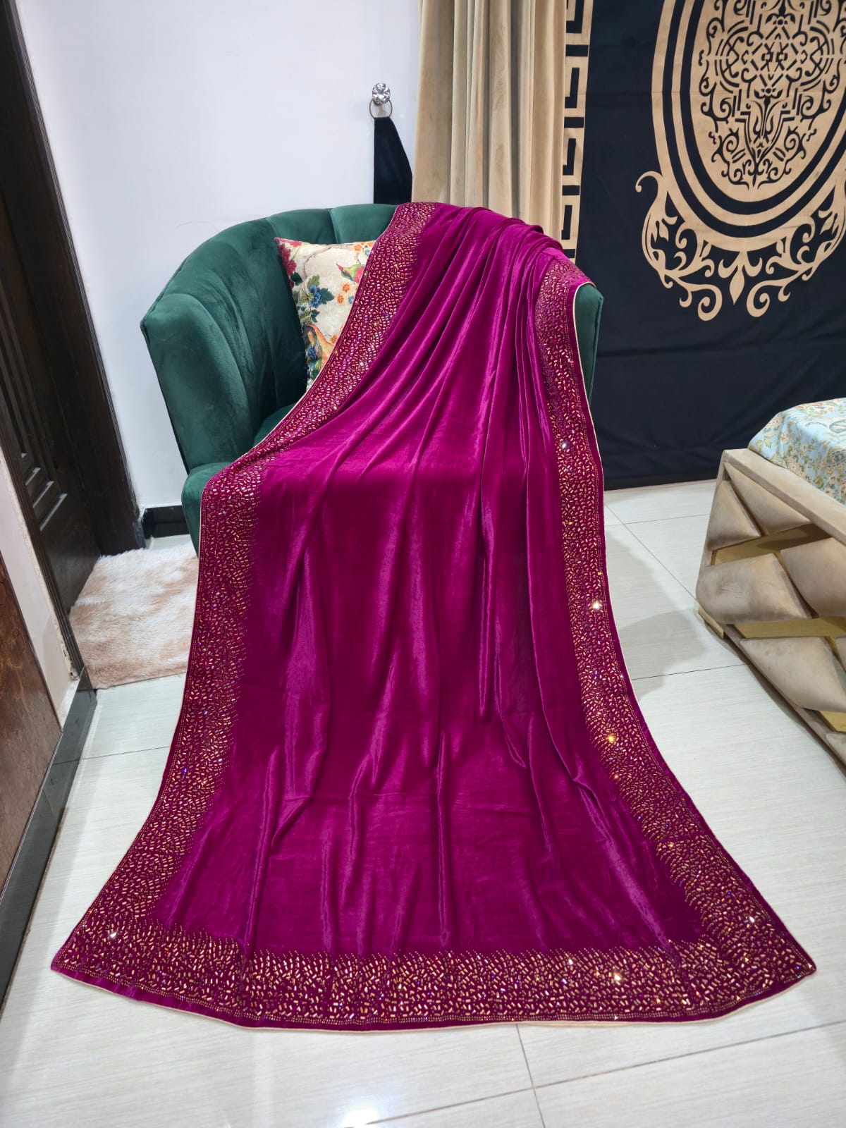 Premium Velvet Shawl VS005