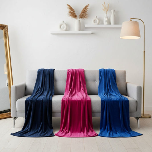 Plain Velvet Shawl VS0014