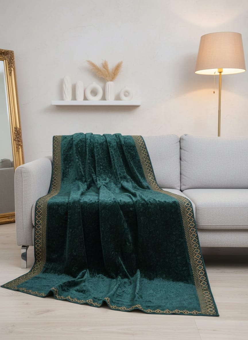 Embossed Velvet Shawl VS009