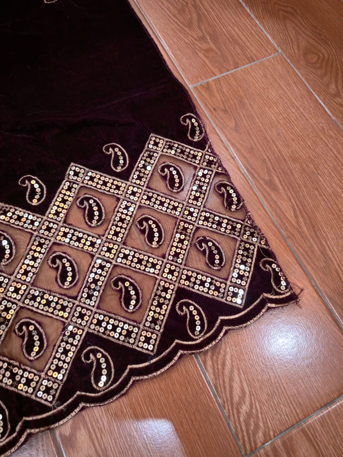 Premium Velvet Shawl VS0012