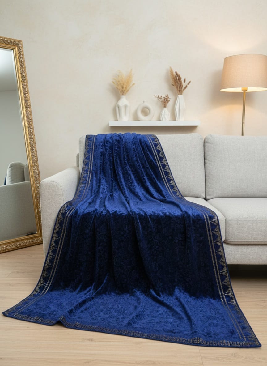 Embossed Velvet Shawl VS009