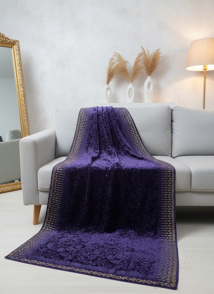 Embossed Velvet Shawl VS009